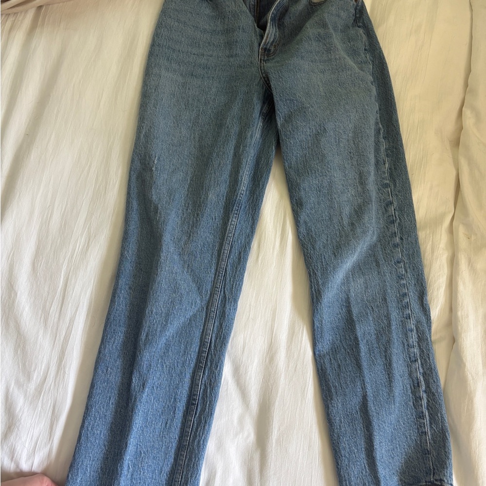 Abercrombie & Fitch Blue Straight Leg Jeans